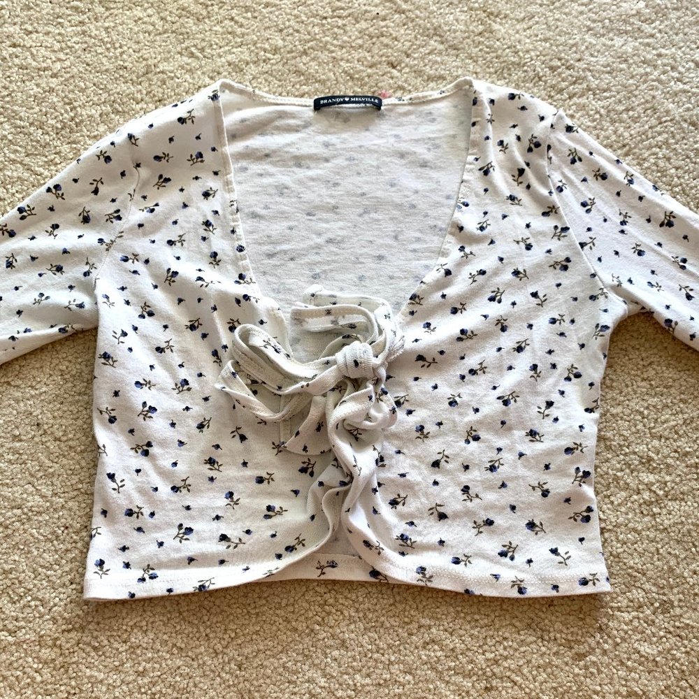 Brandy Melville Tie front Top